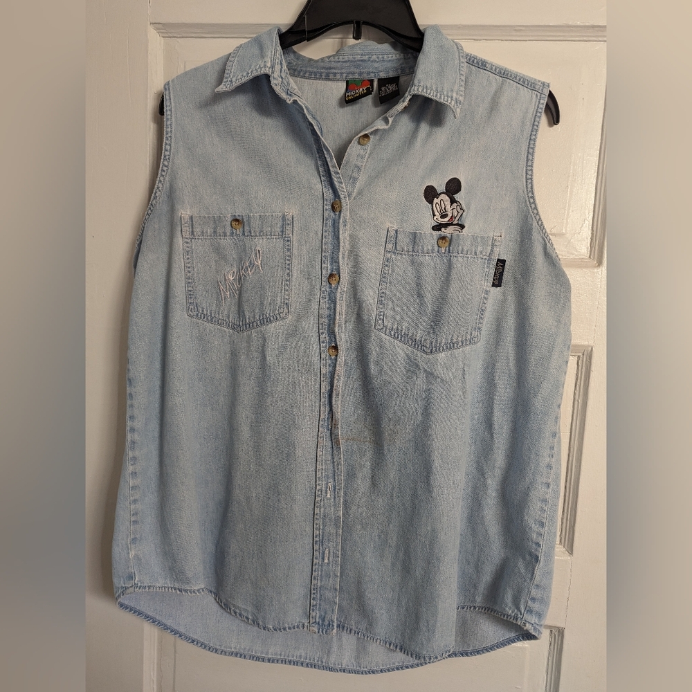 Disney Mickey Mouse sleeveless denim